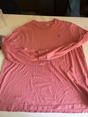 Polo by Ralph Lauren salmon Pink Long-Sleeve Crewneck Shirt